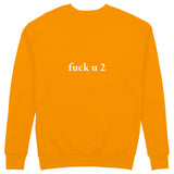 FUCK U Sweatshirt - Turuncu - arka görünüm