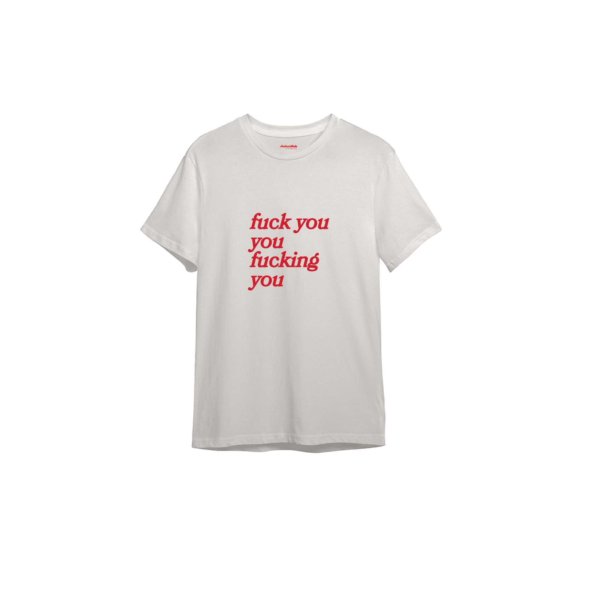 Fuck You Tişört — Ekru