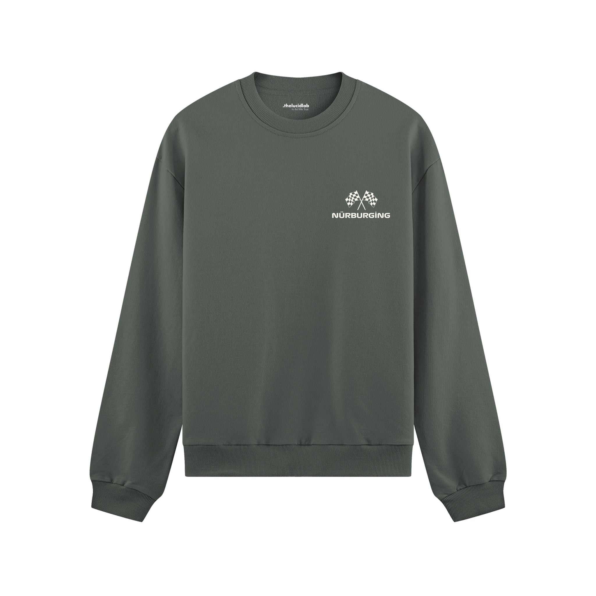 German Grand Prix – Nürburgring Grand Prix Oversize Sweatshirt - Antrasit - ön görünüm