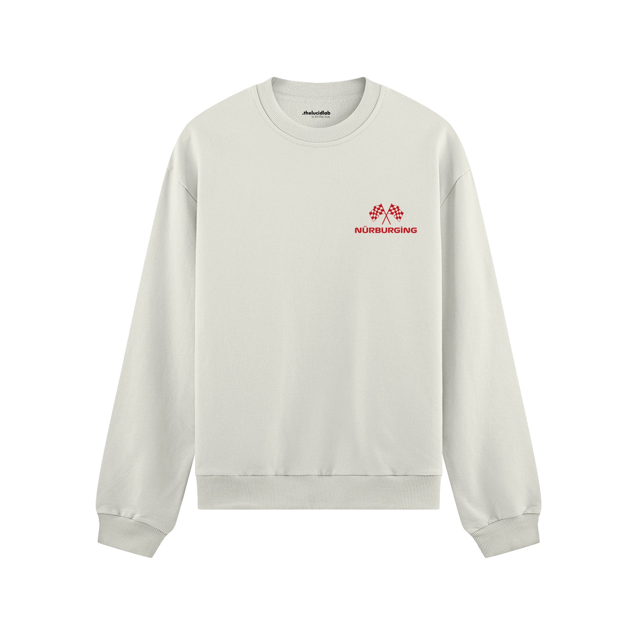 German Grand Prix – Nürburgring Grand Prix Oversize Sweatshirt - Beyaz - ön görünüm