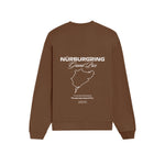 German Grand Prix – Nürburgring Grand Prix Oversize Sweatshirt - Kahverengi - arka görünüm