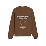 German Grand Prix – Nürburgring Grand Prix Oversize Sweatshirt - Kahverengi - arka görünüm