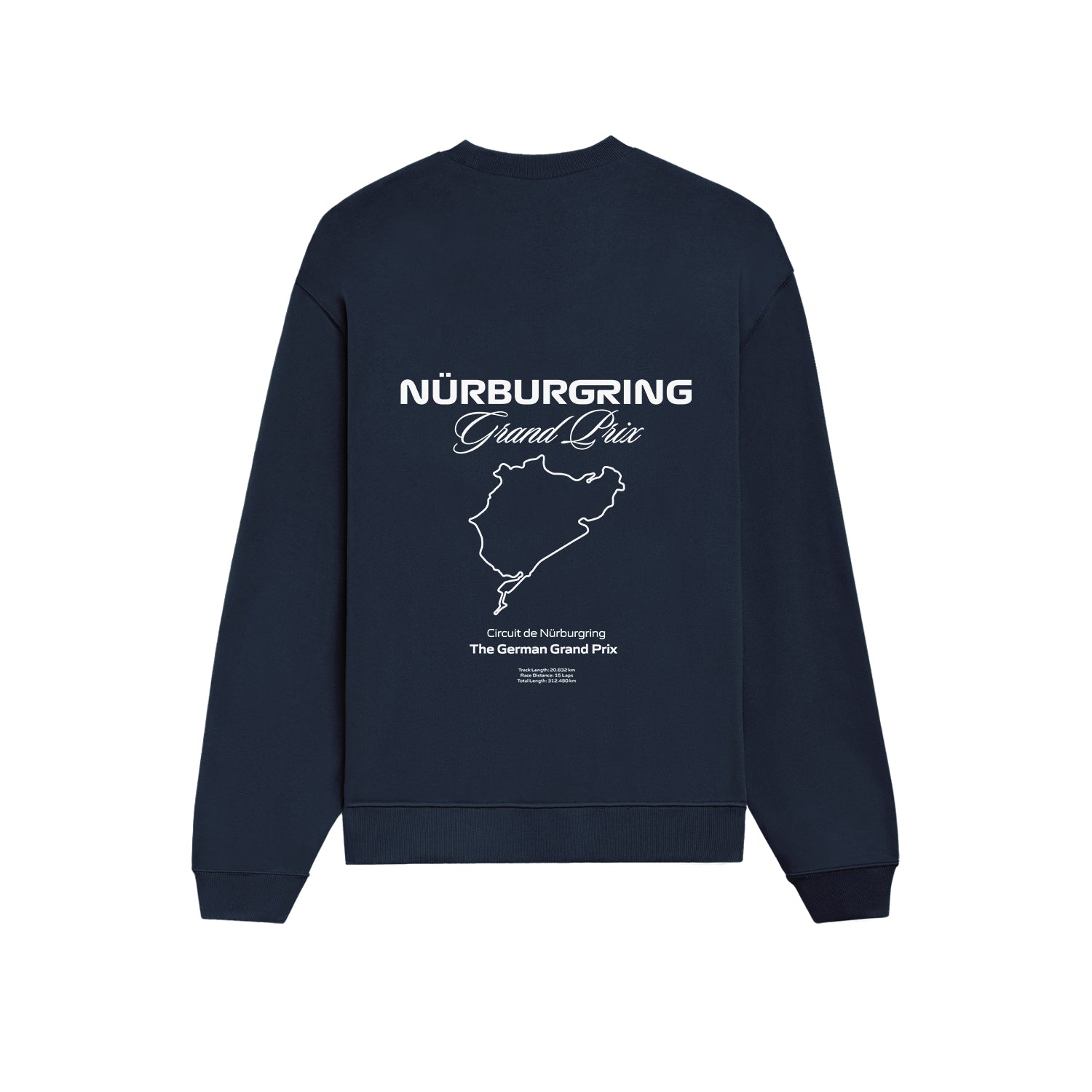 German Grand Prix – Nürburgring Grand Prix Oversize Sweatshirt - Lacivert - arka görünüm