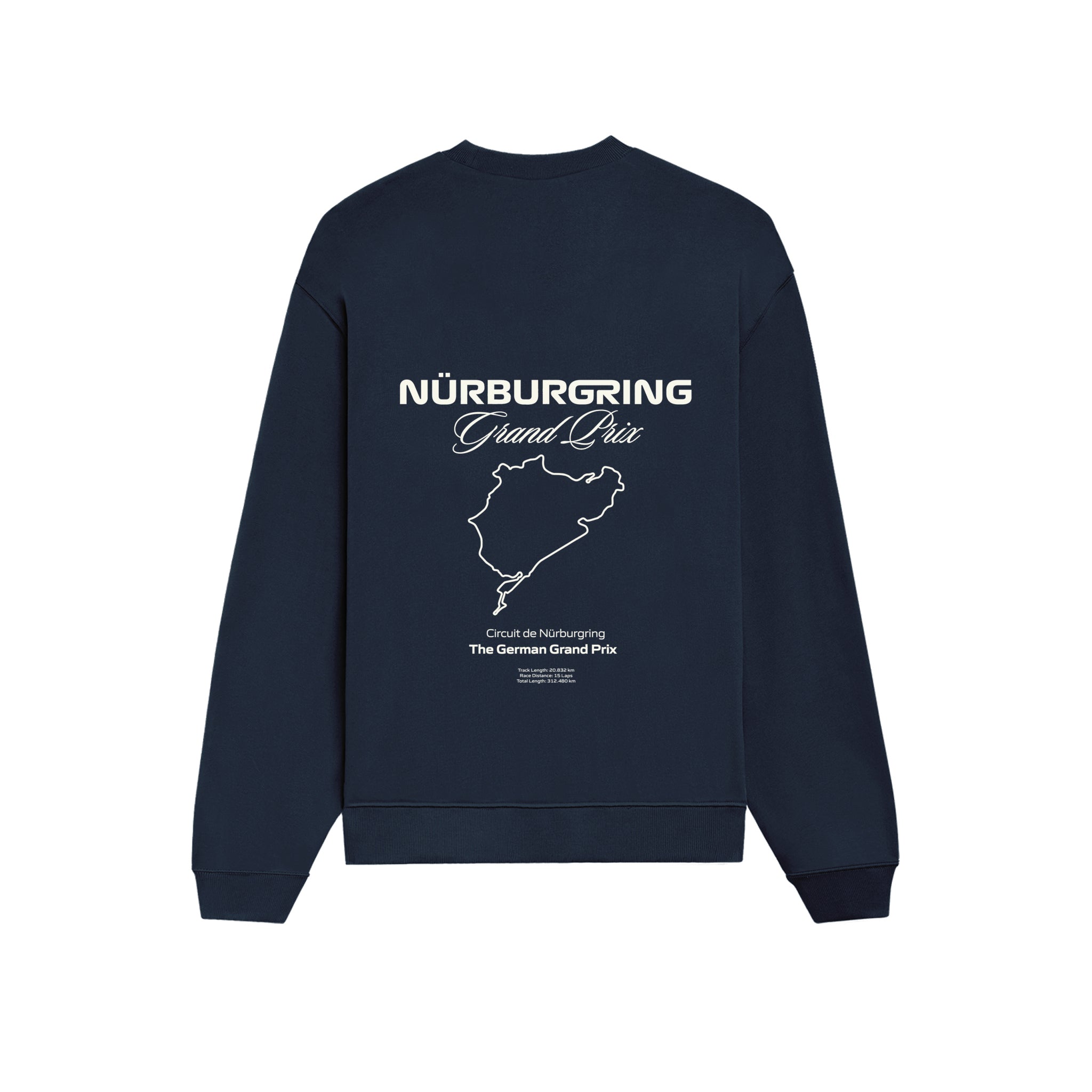 German Grand Prix – Nürburgring Grand Prix Oversize Sweatshirt - Lacivert - arka görünüm