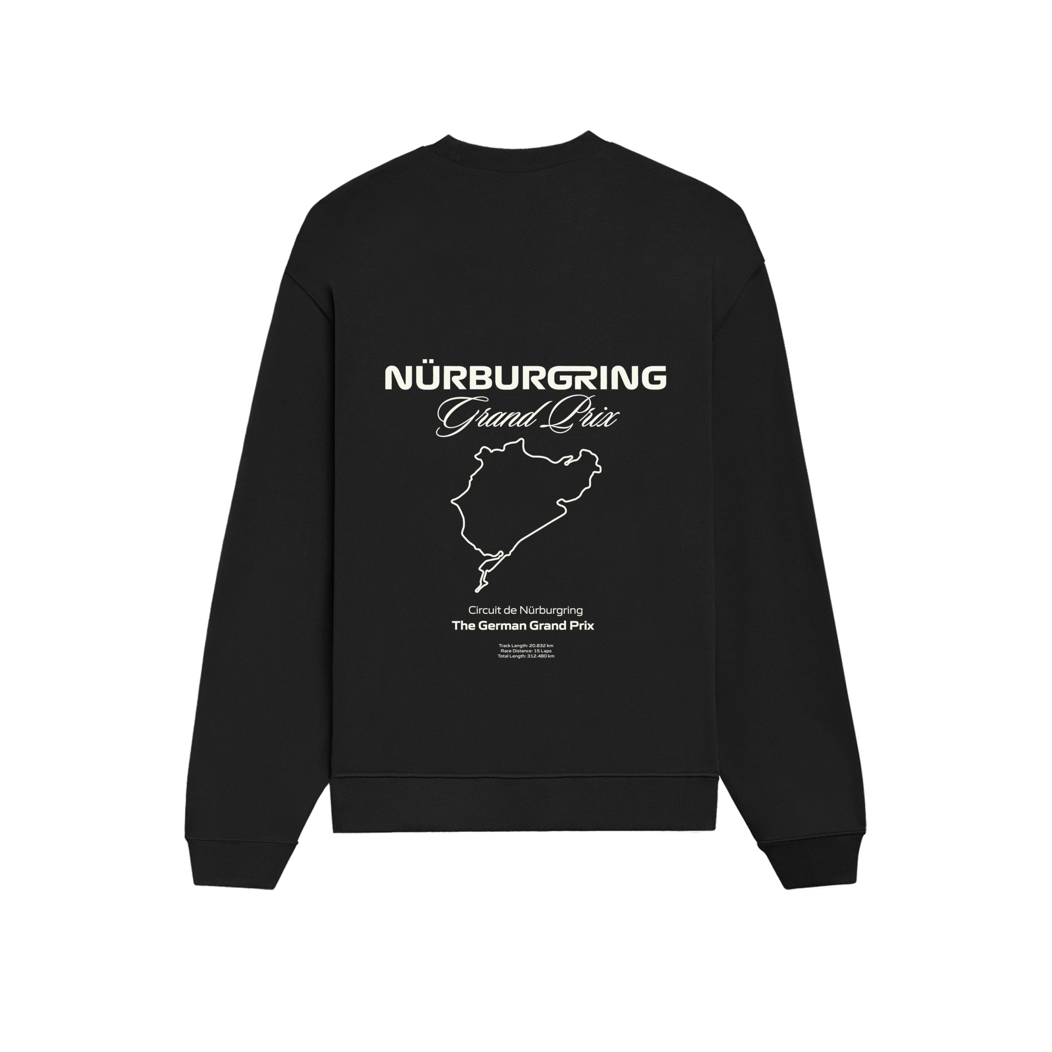 German Grand Prix – Nürburgring Grand Prix Oversize Sweatshirt - Siyah - arka görünüm
