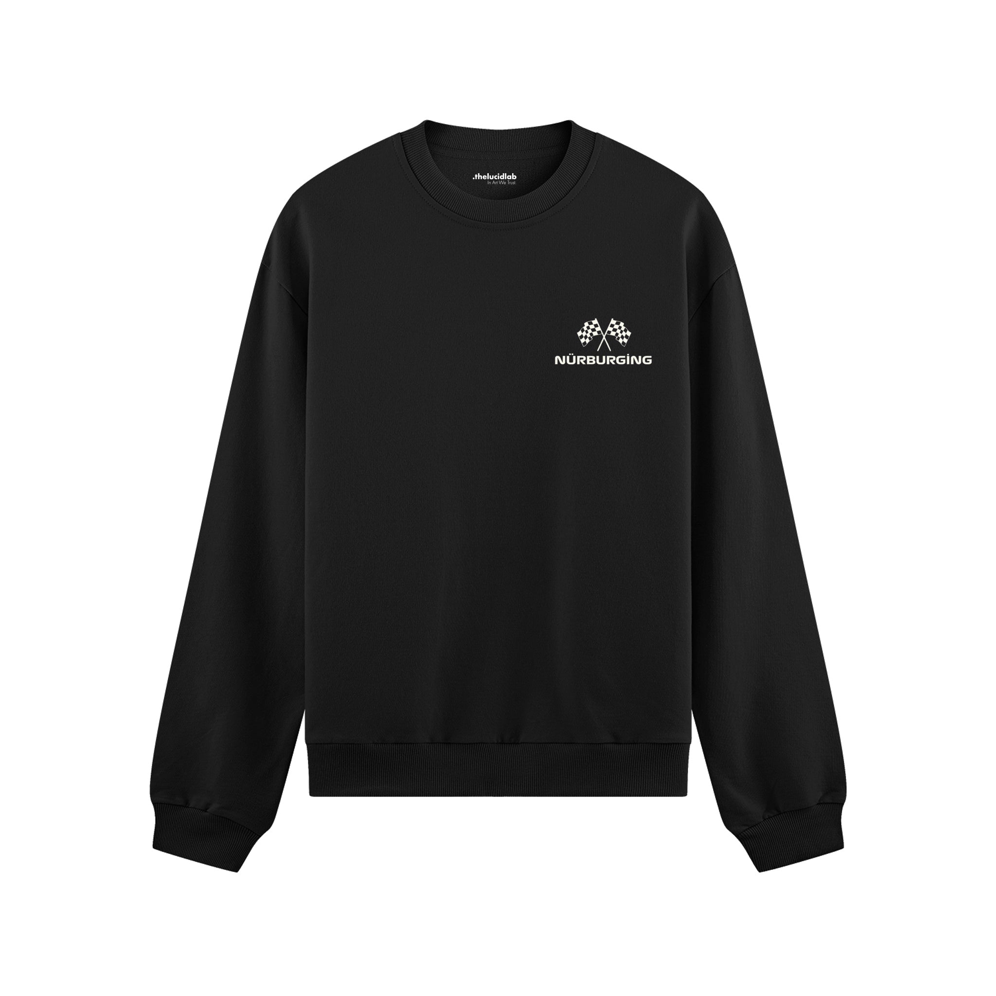German Grand Prix – Nürburgring Grand Prix Oversize Sweatshirt - Siyah - ön görünüm