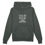 Girlfriend Knows Everything Oversize Hoodie - Antrasit - ön görünüm