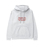 Give My Middle Finger Hoodie - Beyaz - ön görünüm