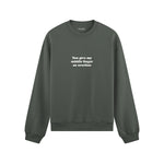 Give My Middle Finger Oversize Sweatshirt - Antrasit - ön görünüm