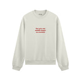 Give My Middle Finger Oversize Sweatshirt - Beyaz - ön görünüm