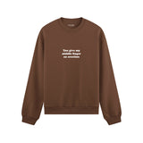 Give My Middle Finger Oversize Sweatshirt - Kahverengi - ön görünüm