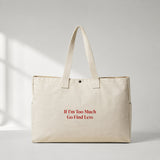 Go Find Less Daily Tote Bag – ön görünüm