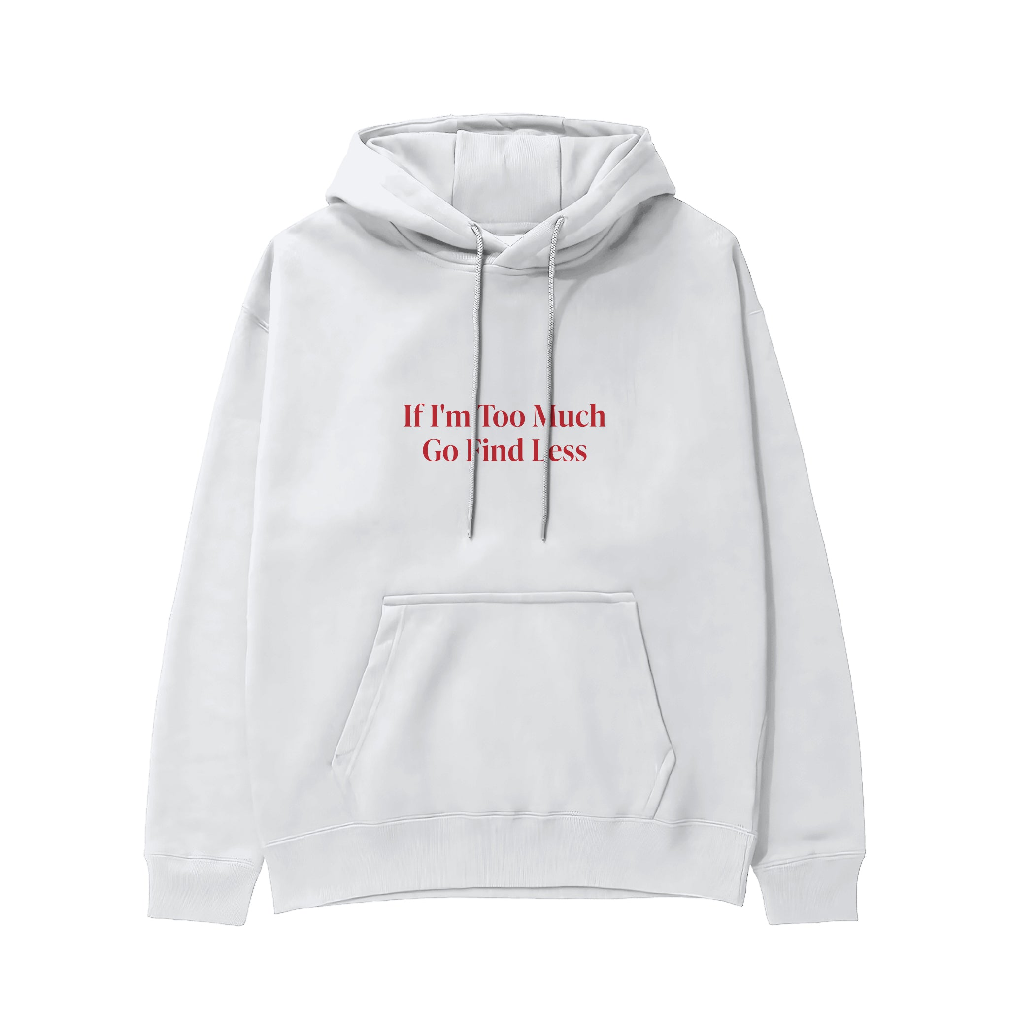 Go Find Less Hoodie - Beyaz - ön görünüm