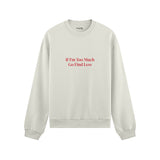 Go Find Less Oversize Sweatshirt - Beyaz - ön görünüm