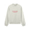 Go Find Less Oversize Sweatshirt - Beyaz - ön görünüm