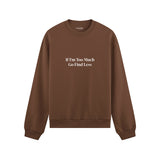 Go Find Less Oversize Sweatshirt - Kahverengi - ön görünüm