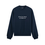 Go Find Less Oversize Sweatshirt - Lacivert - ön görünüm