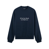 Go Find Less Oversize Sweatshirt - Lacivert - ön görünüm