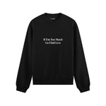 Go Find Less Oversize Sweatshirt - Siyah - ön görünüm