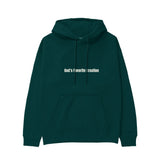 God's Favorite Creation Hoodie - Koyu Yeşil - ön görünüm