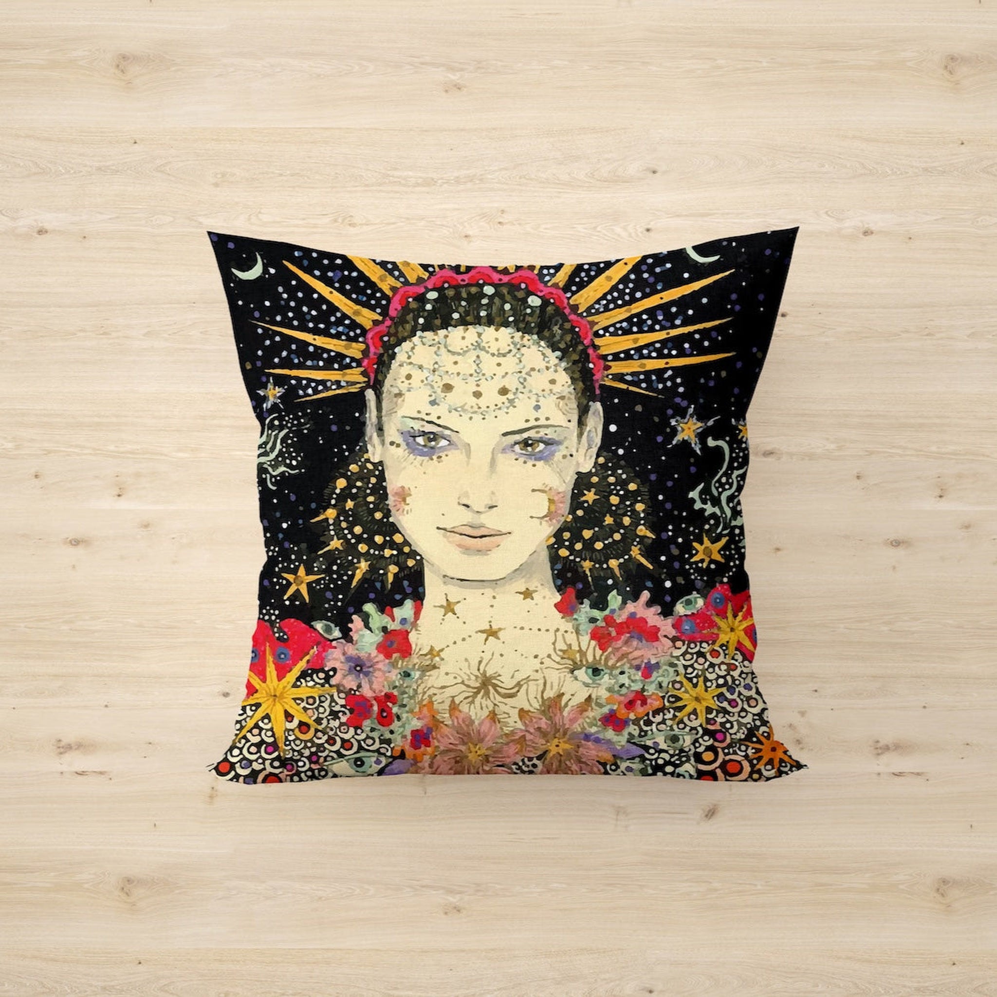 Goddess Çift Taraflı Kırlent Kılıfı 2 Adet