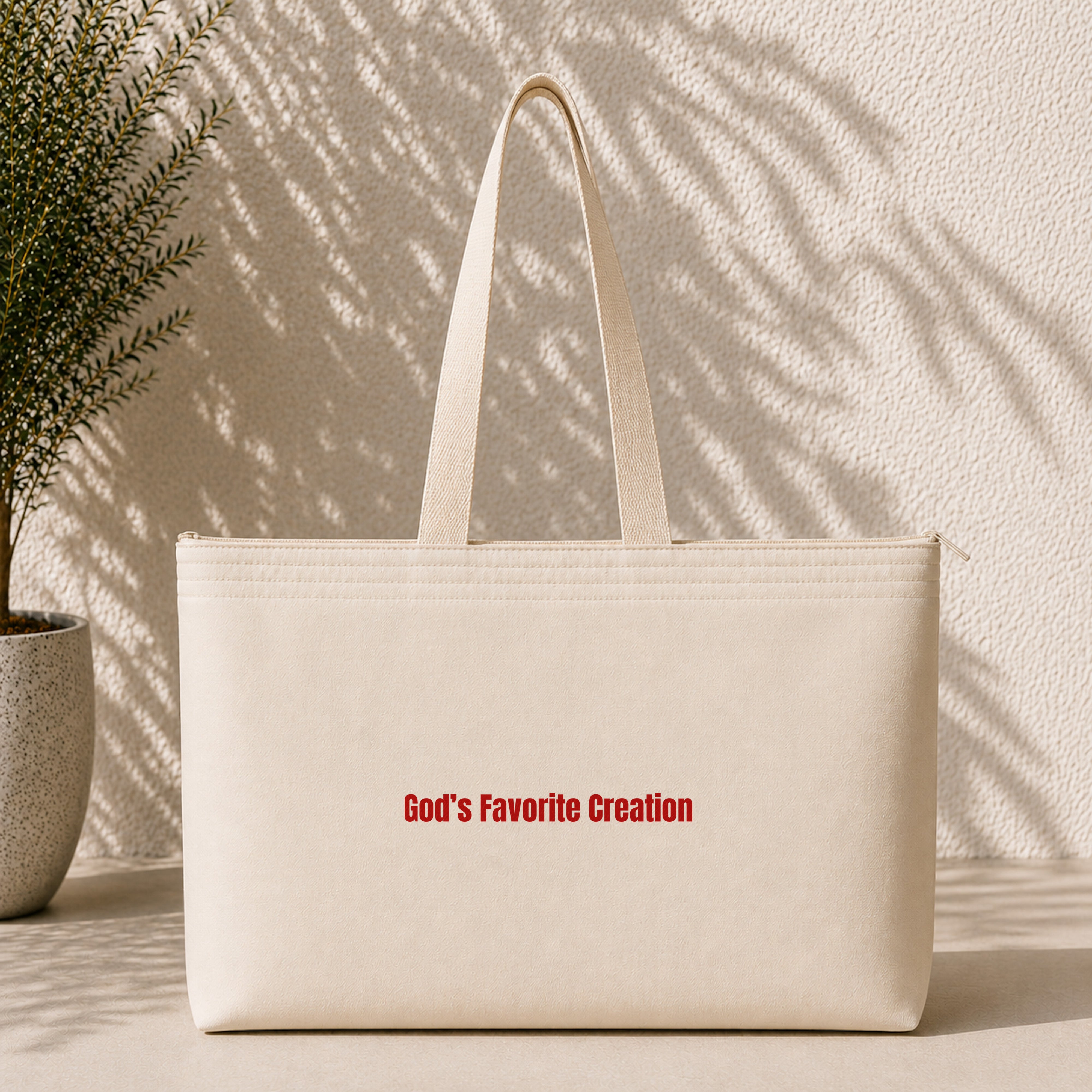 God's Favorite Creation Weekend Tote Bag – ön görünüm