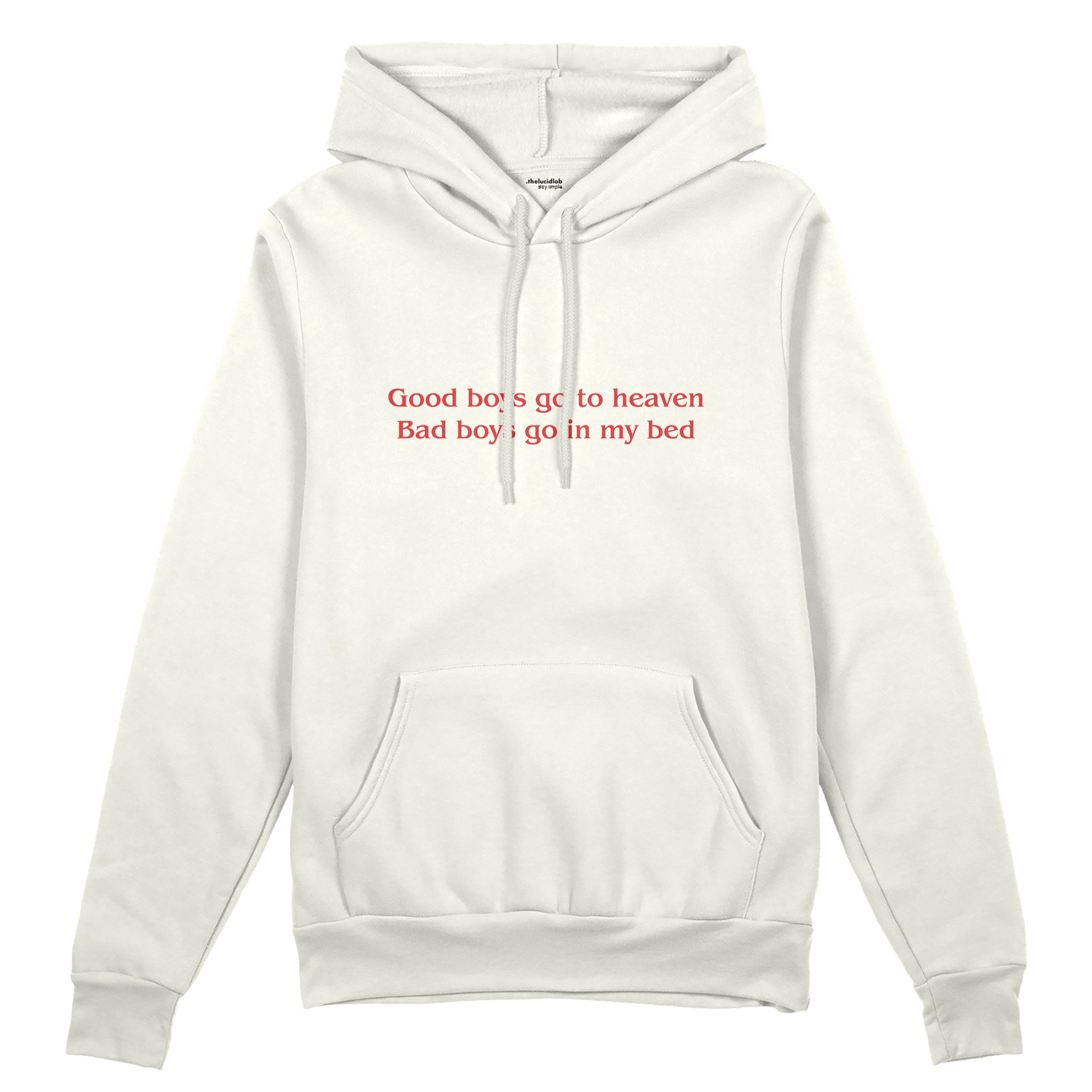 Good Boys & Bad Boys Oversize Hoodie - Beyaz - ön görünüm