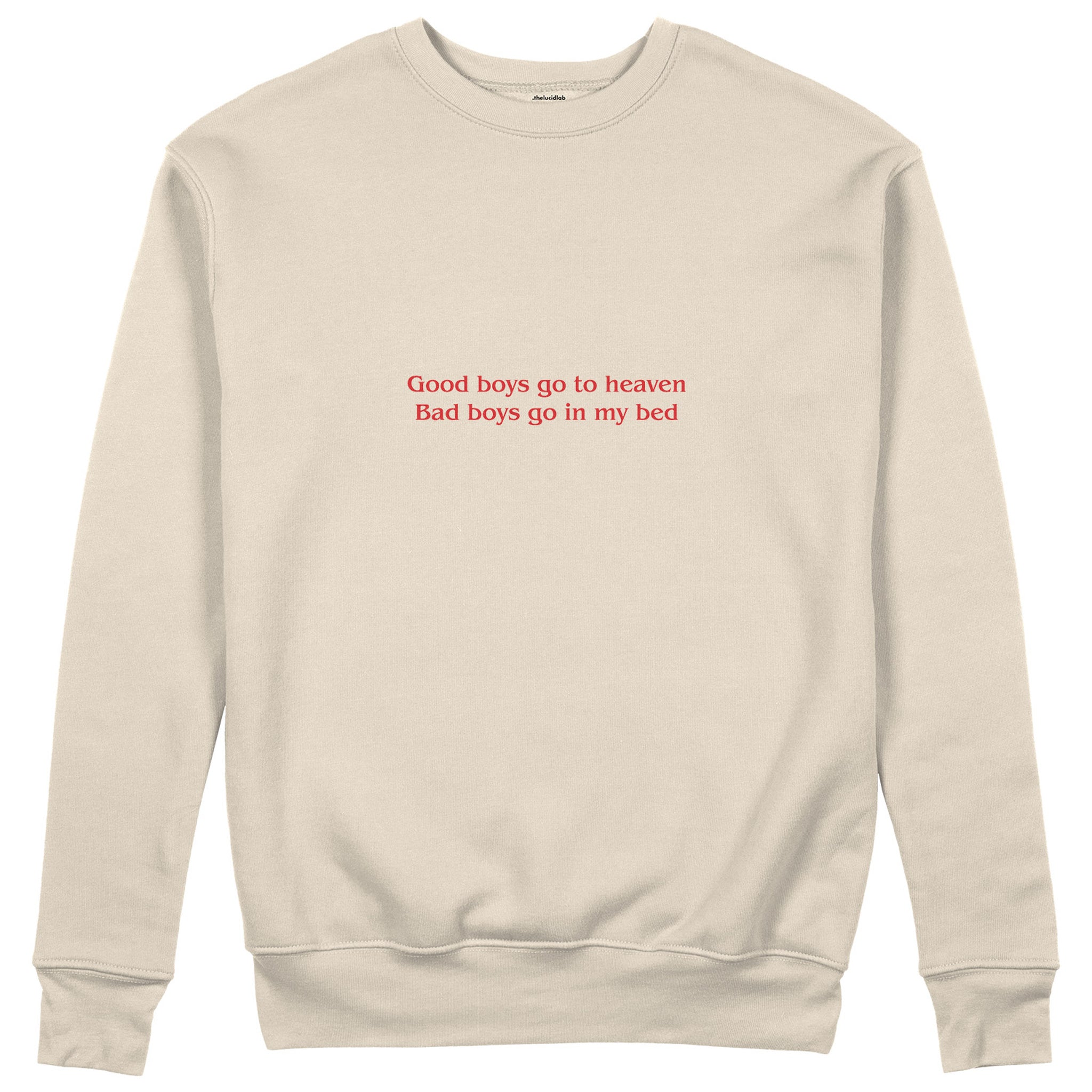 Good Boys & Bad Boys Sweatshirt - Bej - ön görünüm