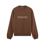 Good Boys & Bad Boys Oversize Sweatshirt - Kahverengi - ön görünüm
