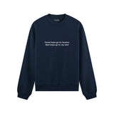 Good Boys & Bad Boys Oversize Sweatshirt - Lacivert - ön görünüm
