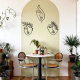 Grace, Beauty, Elegance 3' lü Set Dekoratif Metal Tablo