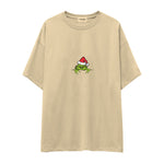 Grinch Era Oversize Tişört Krem Ön