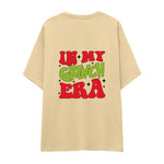 Grinch Era Oversize Tişört Krem Arka