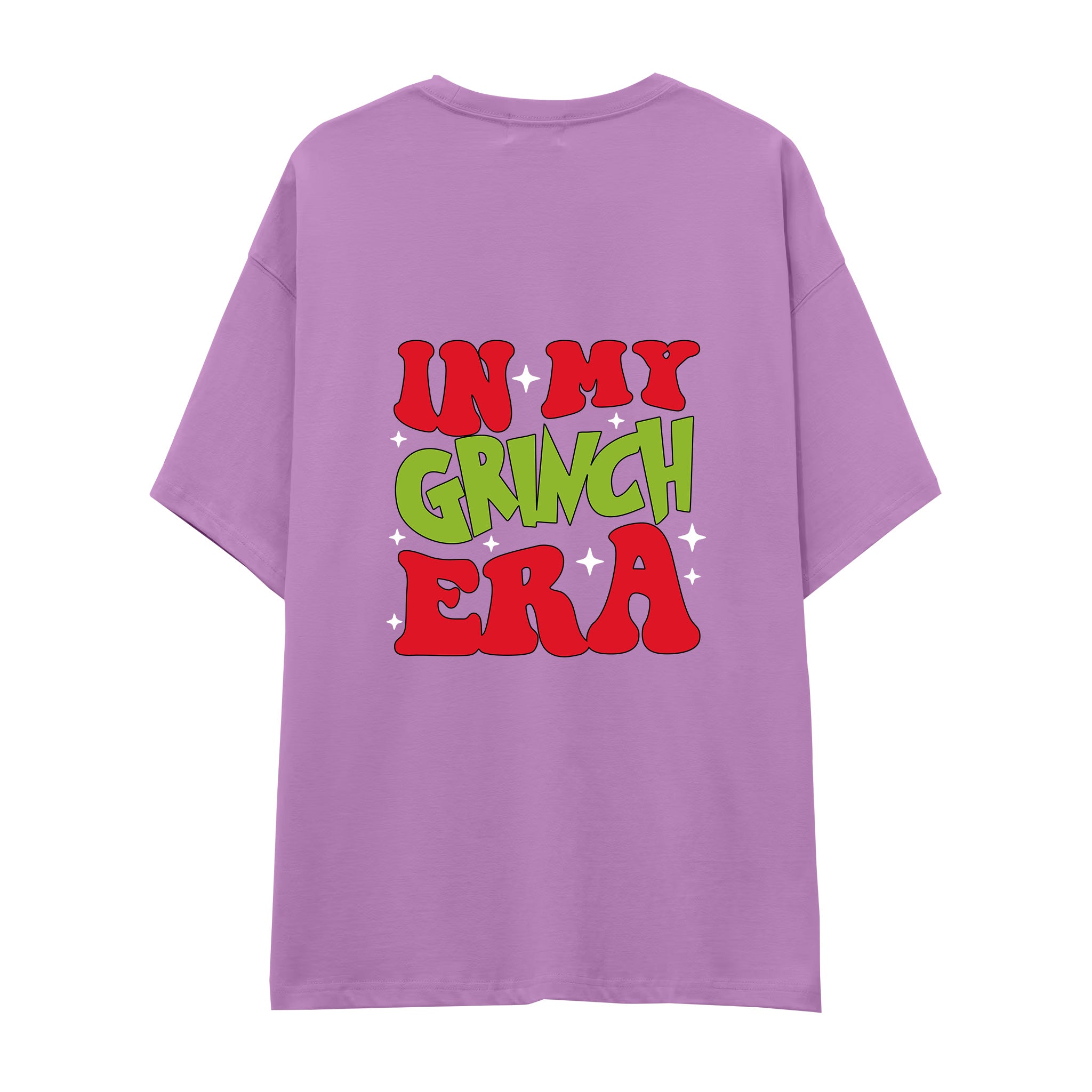 Grinch Era Oversize Tişört Lila Arka