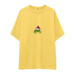Grinch Era Oversize Tişört Sarı Ön