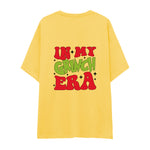 Grinch Era Oversize Tişört Sarı Arka