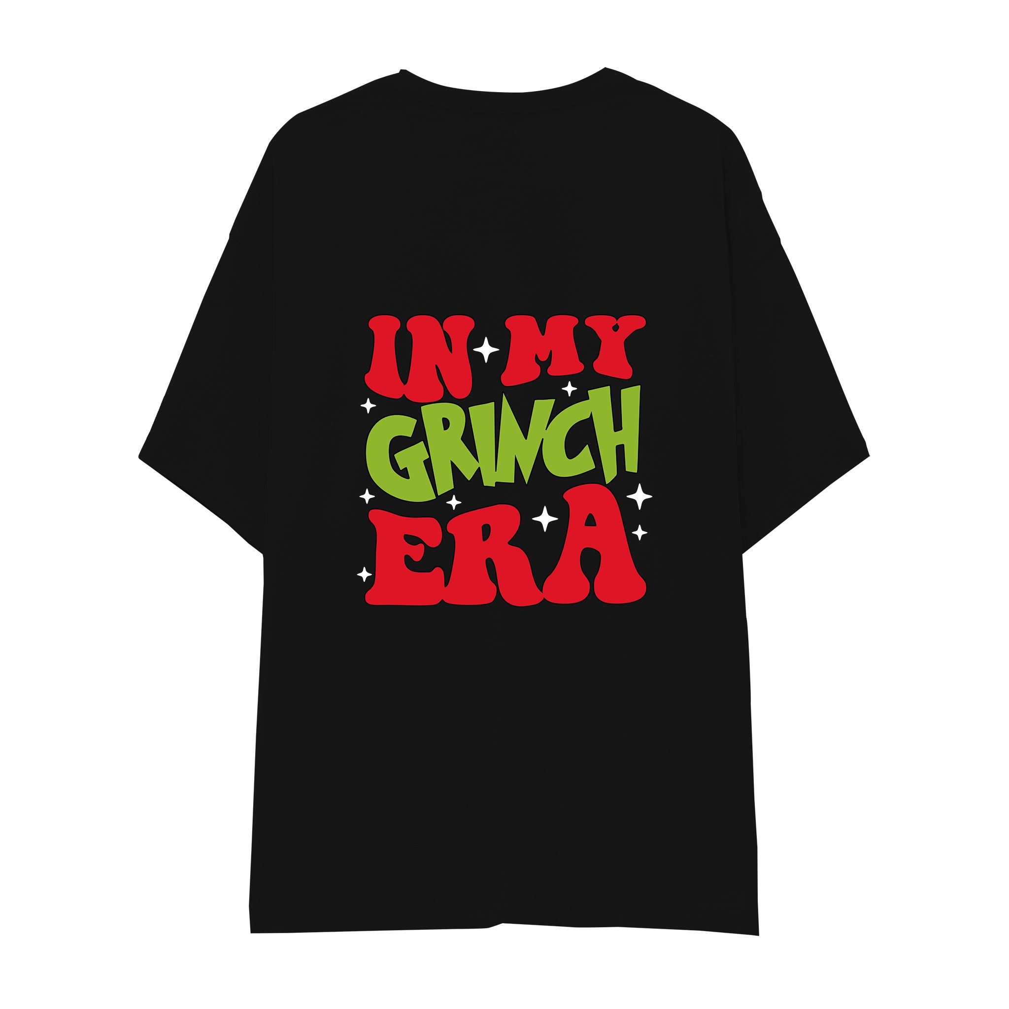 Grinch Era Oversize Tişört Siyah Arka