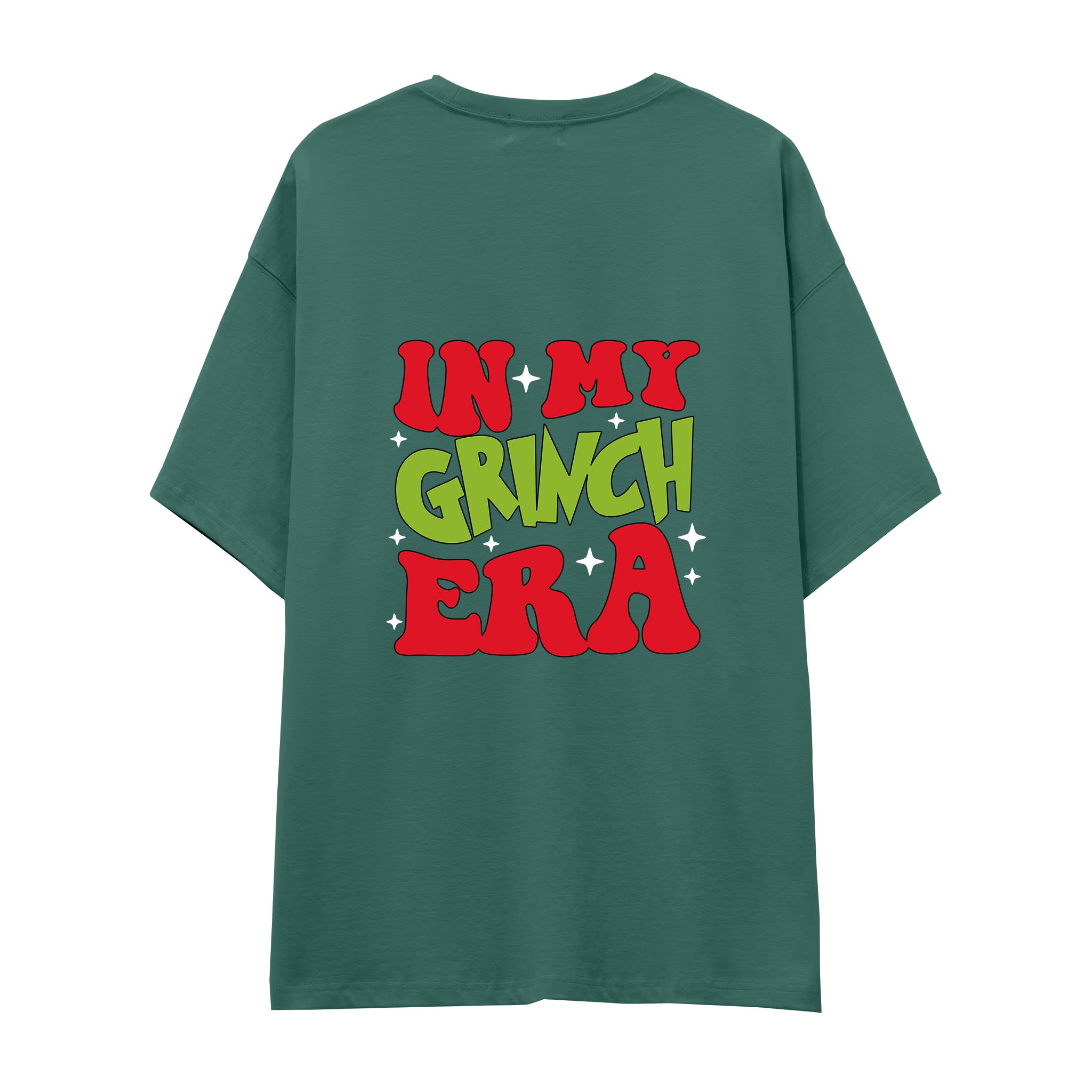 Grinch Era Oversize Tişört Yeşil Arka