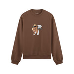 GTA San Andreas Oversize Sweatshirt — Kahverengi — Ön görünüm