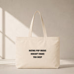 Hating Pop Music Club Tote Bag – ön görünüm