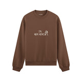 Her Horse Oversize Sweatshirt - Kahverengi - ön görünüm