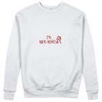 Her Horse Sweatshirt - Beyaz - ön görünüm