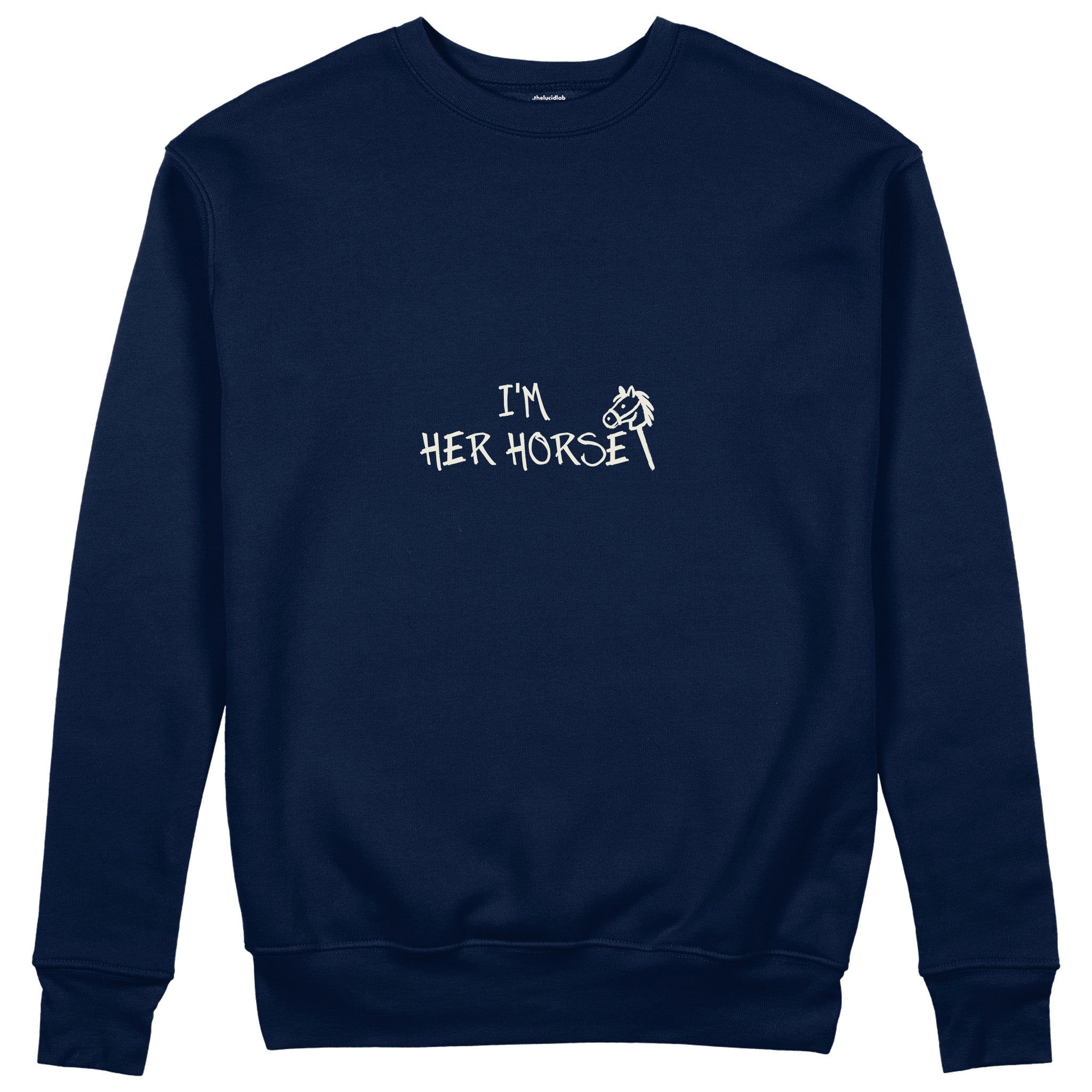 Her Horse Sweatshirt - Lacivert - ön görünüm