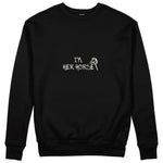 Her Horse Sweatshirt - Siyah - ön görünüm