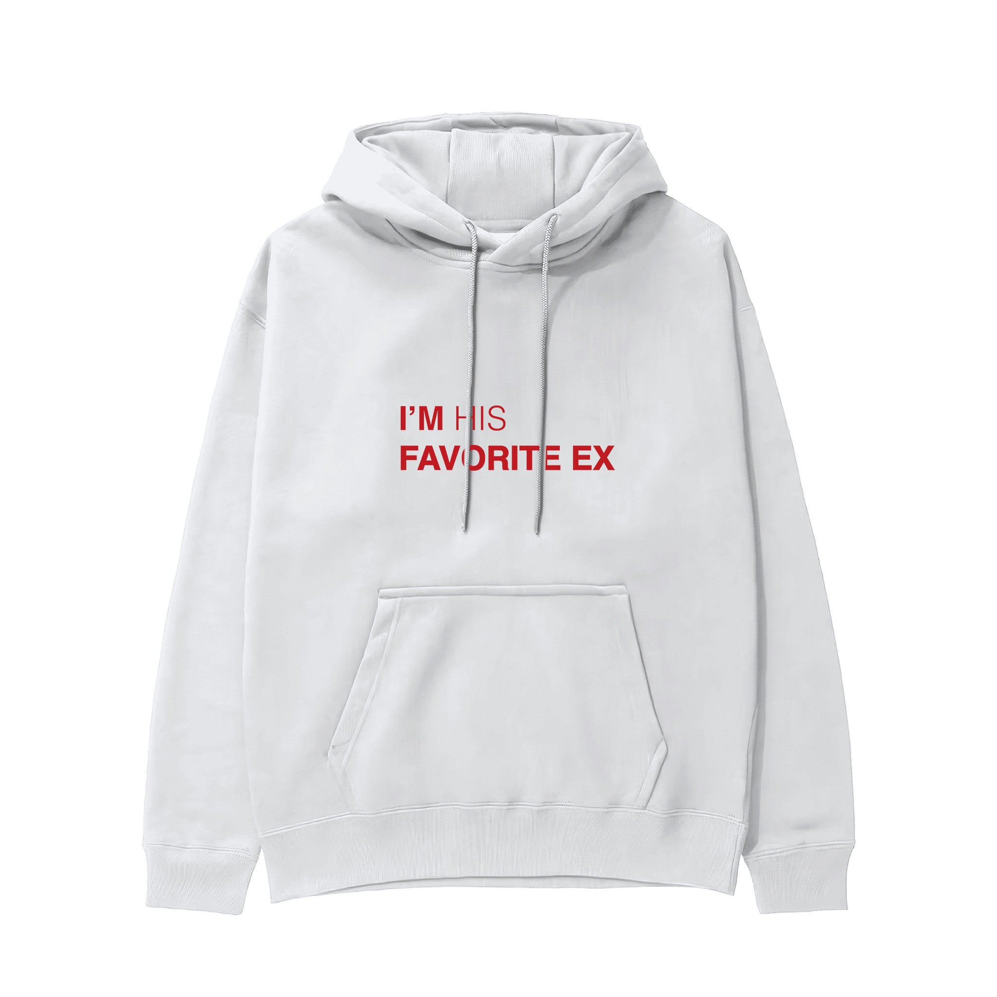 His Favorite Ex Hoodie - Beyaz - ön görünüm