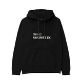 His Favorite Ex Hoodie - Siyah - ön görünüm