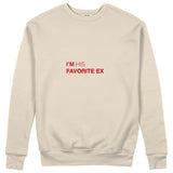 His Favorite Ex Sweatshirt - Bej - ön görünüm