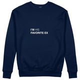 His Favorite Ex Sweatshirt - Lacivert - ön görünüm