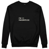 His Favorite Ex Sweatshirt - Siyah - ön görünüm