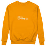 His Favorite Ex Sweatshirt - Turuncu - ön görünüm